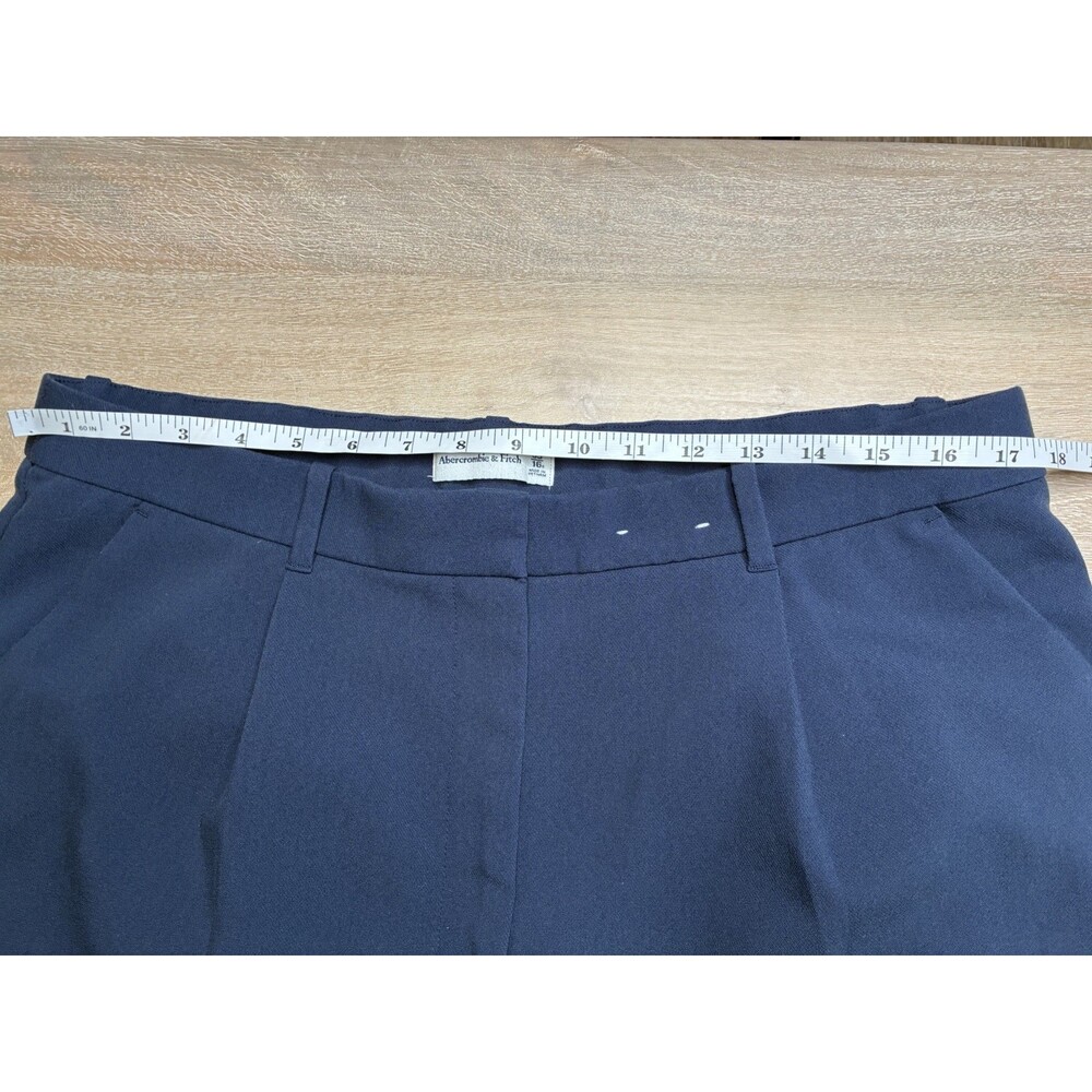 Abercrombie Sloane Tailored Wide Leg Trousers in Navy Size 33 - Picture 6 of 8